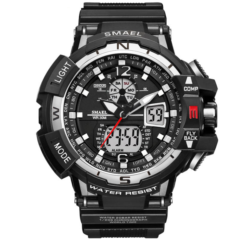 SMAEL 1376C Casual Waterproof Men's LED Digital Sports Watch