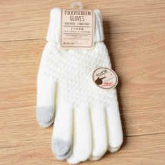 Winter Crochet Design Touch Screen Gloves