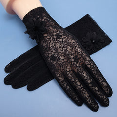 Women's UV Protection Ice Silk Lace Gloves