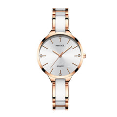 NIBOSI Luxury Creative Quartz Ceramic Bracelet Women's Watch