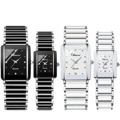 Luxury Square Women and Men's Ceramic Quartz Watch