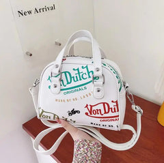 Women's Crossbody Graffiti Shopping Bag