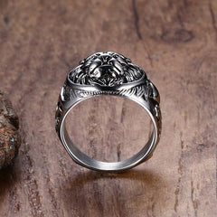 Men's Lion Head Ring