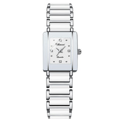 Luxury Square Women and Men's Ceramic Quartz Watch