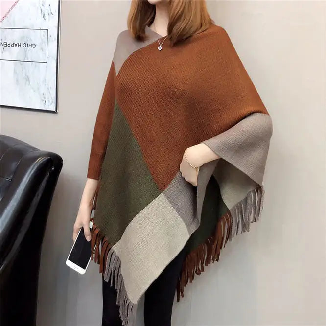Women's Ethnic Tassel Scarf Shawl