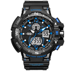 SMAEL 1376C Casual Waterproof Men's LED Digital Sports Watch