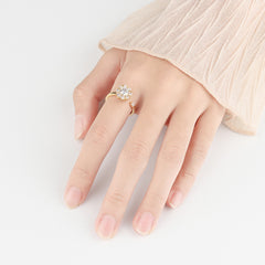Women's S925 Sterling Silver Luck Turns Opening Ring