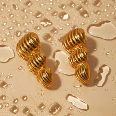 Women's Stainless Steel Geometric Stud Earrings