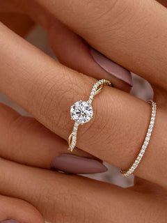 Elegant Women's 925 Sterling Silver Inlaid Zircon Ring