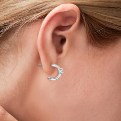 Sophisticated Women's Moissanite 925 Sterling Silver Earrings