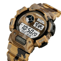SKMEI 1723 Digital Luminous Display Men Waterproof Wristwatch