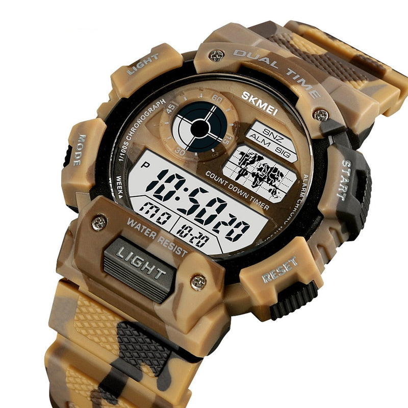 SKMEI 1723 Digital Luminous Display Men Waterproof Wristwatch