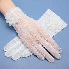 Women's UV Protection Ice Silk Lace Gloves