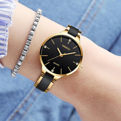 NIBOSI Luxury Creative Quartz Ceramic Bracelet Women's Watch