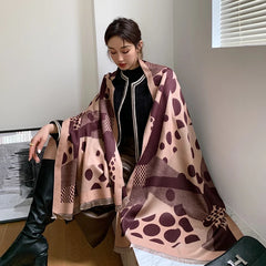 Luxury brand Casual Winter Scarf with Dot Print