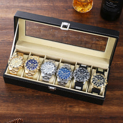 Men's Six-Piece Boxed Steel Band Quartz Dress Watch