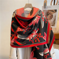 Luxury Winter Cute Cashmere Scarf Shawl for Women
