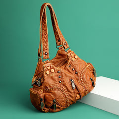 Vintage Women's Large Capacity Shoulder Crossbody Bag