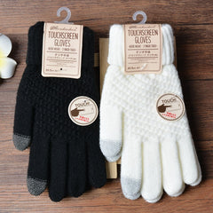 Winter Crochet Design Touch Screen Gloves