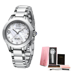Women's Ceramic Exquisite High-End Waterproof Watch