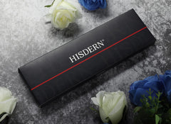 HISDERN Men's Solid Color Formal Satin Necktie and Pocket Square Set