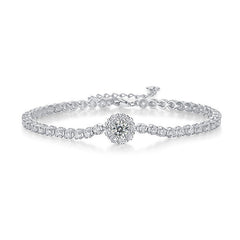 Luxurious S925 Sterling Silver Bracelet for Women