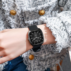 Fashionable Women's Quartz Wristwatch with Silicone Strap