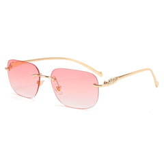 Unisex Square Leopard Head Fashion Trend Sunglasses