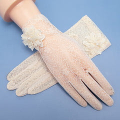 Women's UV Protection Ice Silk Lace Gloves