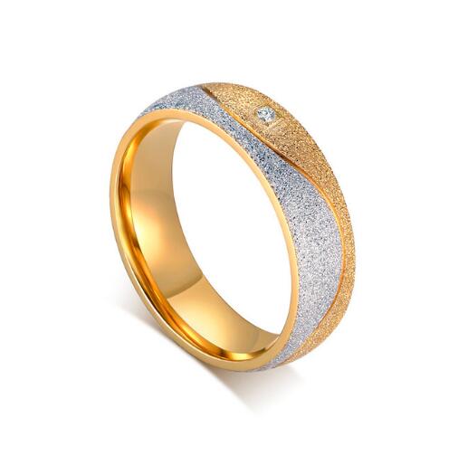 Sophisticated Luxurious Sand Blasted Engagement Ring for Women and Men