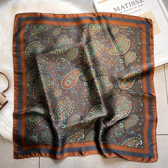 Retro Printed Cashew Nuts Style Versatile Temperament Women Scarf