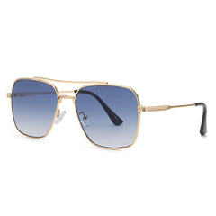 Retro Street Double Beam Stylish Metallic Sunglasses for Men