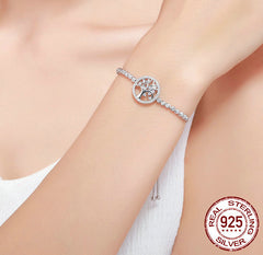 Shining Tree of Life S925 Sterling Silver Bracelet