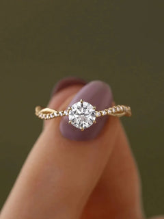 Elegant Women's 925 Sterling Silver Inlaid Zircon Ring