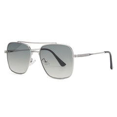 Retro Street Double Beam Stylish Metallic Sunglasses for Men