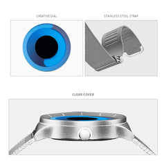Unisex Creative Fashion Whirlpool No Pointer Couple Wristwatch