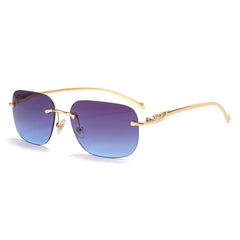 Unisex Square Leopard Head Fashion Trend Sunglasses