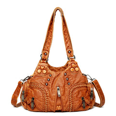 Vintage Women's Large Capacity Shoulder Crossbody Bag