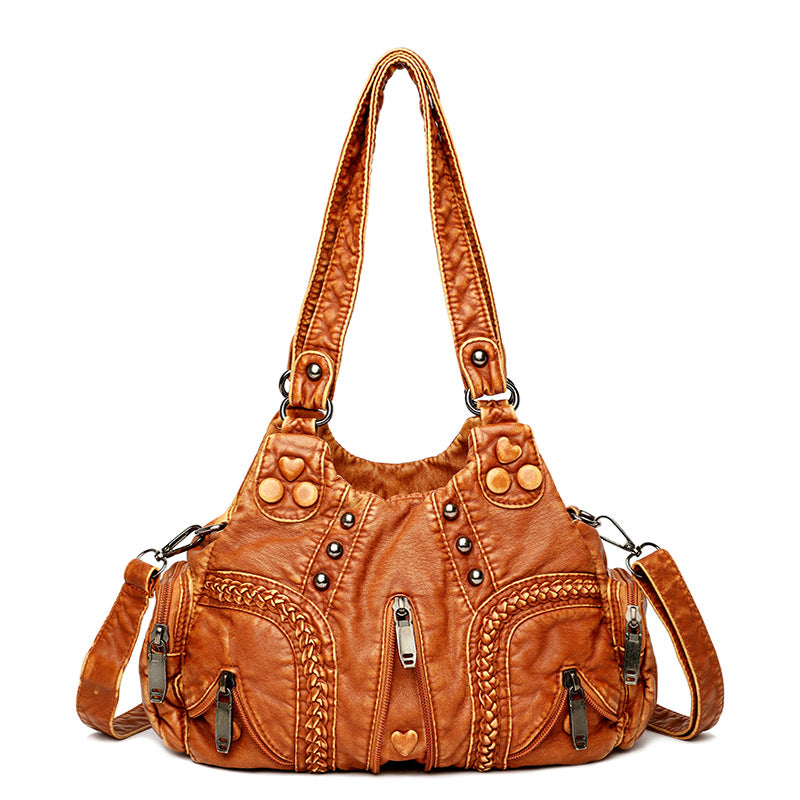 Vintage Women's Large Capacity Shoulder Crossbody Bag