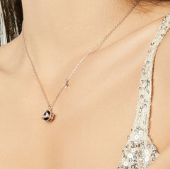 Women's S925 Sterling Silver Starry Sky Pendant Necklace
