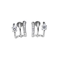 Sophisticated Women's Moissanite 925 Sterling Silver Earrings