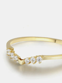 Beautiful Women's 925 Sterling Silver Inlaid Zircon Ring
