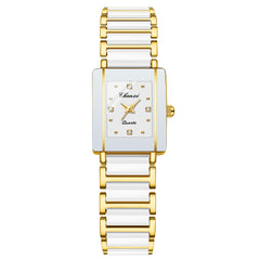 Luxury Square Women and Men's Ceramic Quartz Watch
