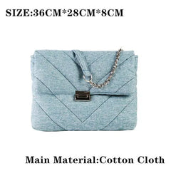 Luxury Designer Jeans Shoulder Bag