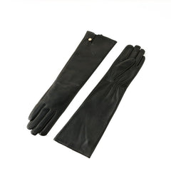 Women's Plush Extended Sheepskin Leather Gloves