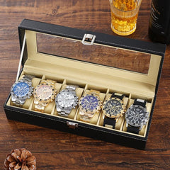 Men's Six-Piece Boxed Steel Band Quartz Dress Watch
