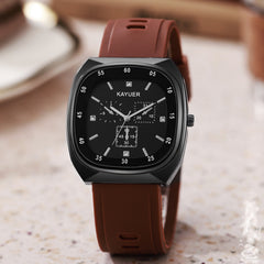 Fashionable Women's Quartz Wristwatch with Silicone Strap