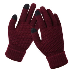 Winter Crochet Design Touch Screen Gloves