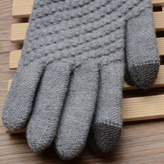 Winter Crochet Design Touch Screen Gloves