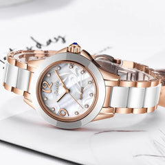 Women's Ceramic Exquisite High-End Waterproof Watch